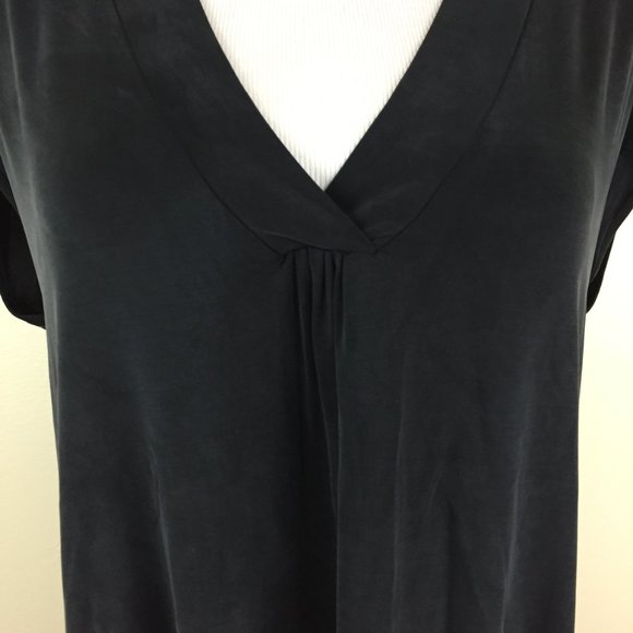 DOLAN Left Coast Coll Anthropologie Loose Fit Black Pockets High Low Hem Dress - Picture 7 of 11